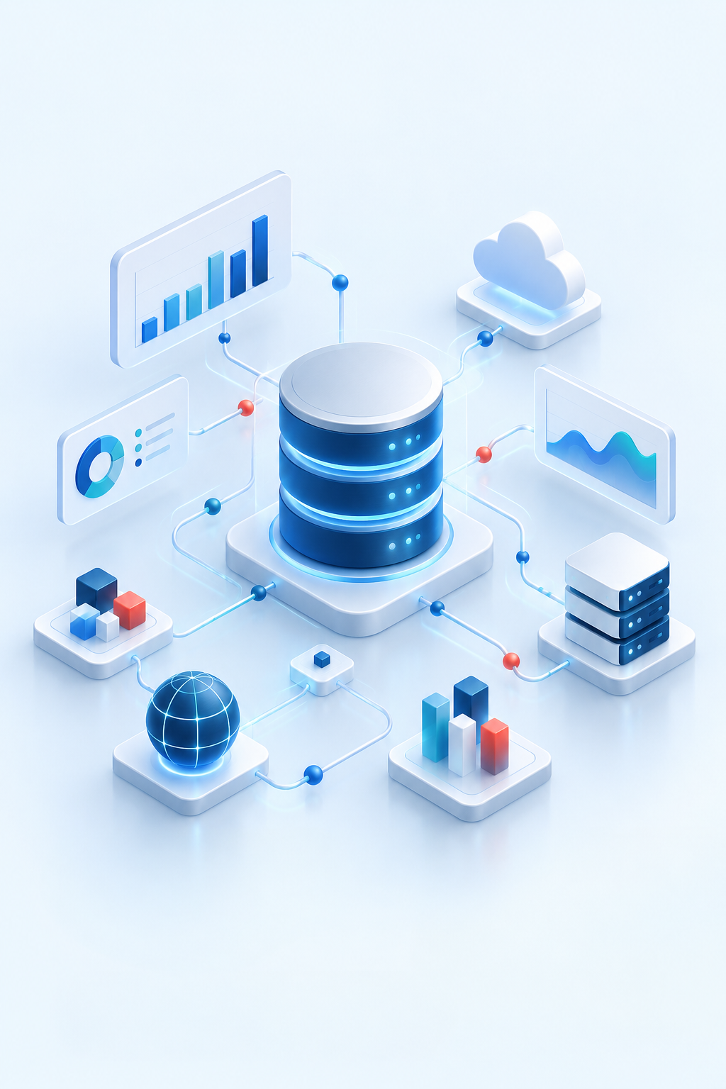 Data lake conectando dados, análises e agentes de inteligência artificial